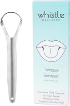 Stainless Steel Tongue Scraper with Case