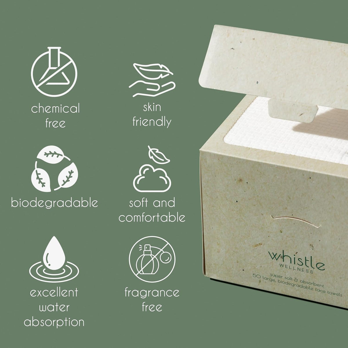 XL Disposable Face Towels – 50 Count