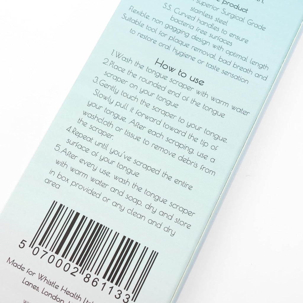 Stainless Steel Tongue Scraper with Case