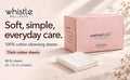 Cottonfolds box with folded cotton cleansing sheets; 80 sheets per box, measuring 20 × 15 cm unfolded.